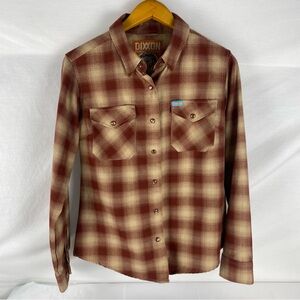Dixxon Flannel Company Pueblo Plaid Shirt women’s M Snap Western Flannel